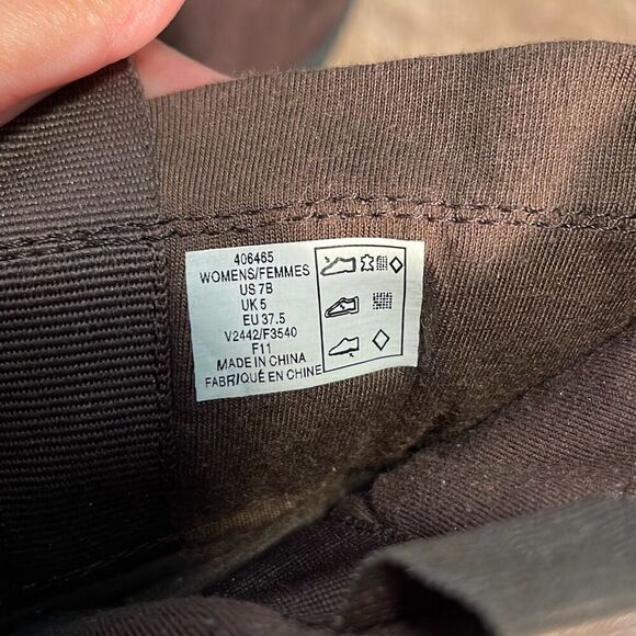 Lands' End Womens Suede Quilted Commuter Winter Snow Boots Brown‎ Size 7B - Picture 8 of 8